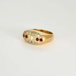 Bague Tank or jaune 1900