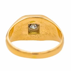 Bague Tank Or rose Diamant