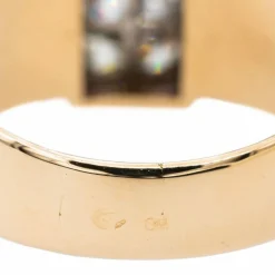 Bague Tank Or rose Diamant