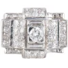 Bague Tank Platine Diamants