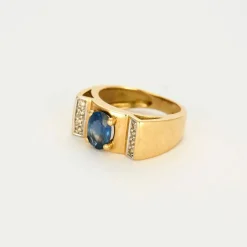 Bague Tank saphir