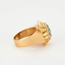 Bague Tank Saphir Diamants