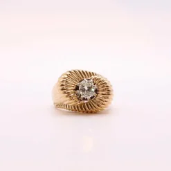 Bague Tank Tourbillon Diamant or jaune