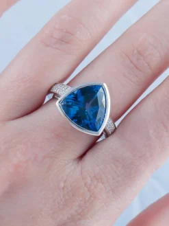 Bague Tanzanite Diamants