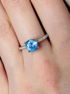 Bague Tanzanite Diamants