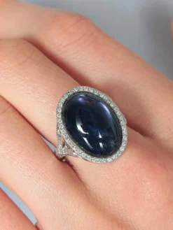 Bague Tanzanite Diamants