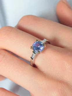 Bague Tanzanite Diamants