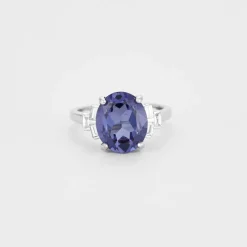 Bague Tanzanite Diamants
