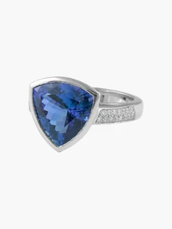 Bague Tanzanite Diamants