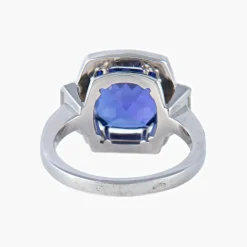 Bague Tanzanite entourage diamants