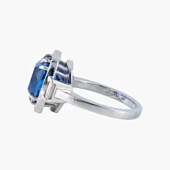Bague Tanzanite entourage diamants