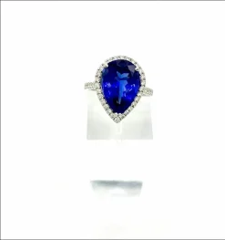 Bague Tanzanite forme poire