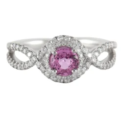 Bague Tentation Saphir Rose Diamants