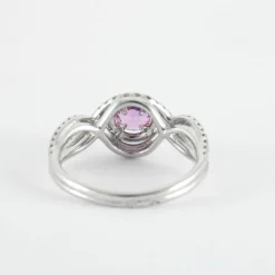 Bague Tentation Saphir Rose Diamants