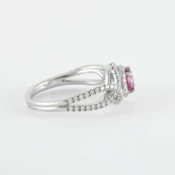 Bague Tentation Saphir Rose Diamants