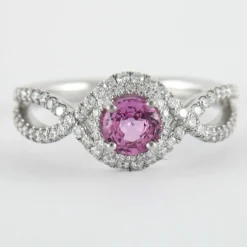 Bague Tentation Saphir Rose Diamants