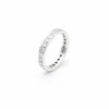 Bague éternité en or blanc avec diamants 0,75 ct