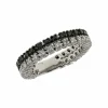 Bague Éternité en or blanc, diamants naturels