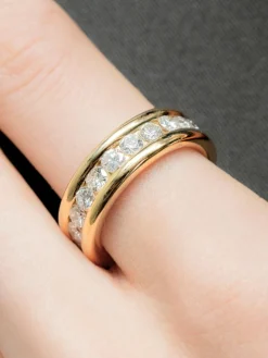 Bague Éternité Or Jaune & Diamants