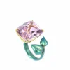 Bague titane et kunzite de 26,85 carats