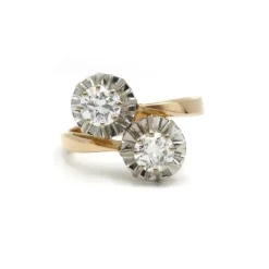 Bague Toi & Moi - Or Bi-colore & Diamants
