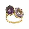 Bague Toi & Moi améthystes