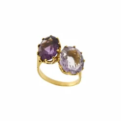 Bague Toi & Moi améthystes