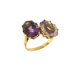 Bague Toi & Moi améthystes