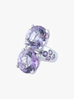 Bague Toi & Moi Améthystes