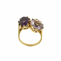 Bague Toi & Moi améthystes