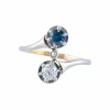 Bague Toi & Moi Diamant Saphir