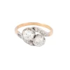 Bague Toi & Moi Diamants Platine & Or Jaune