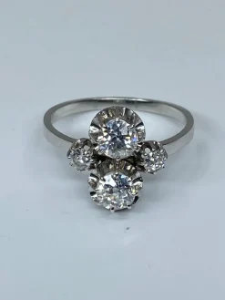 Bague Toi & Moi diamants vers 1930