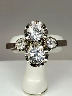 Bague Toi & Moi diamants vers 1930