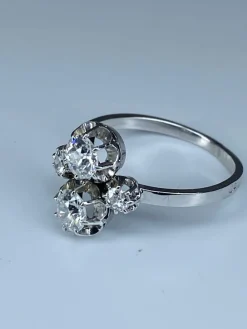 Bague Toi & Moi diamants vers 1930