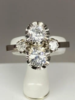 Bague Toi & Moi diamants vers 1930