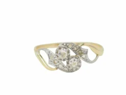 Bague Toi & Moi en or bicolore et diamants