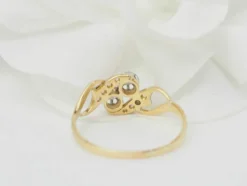 Bague Toi & Moi en or bicolore et diamants