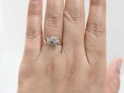 Bague Toi & Moi en or bicolore et diamants