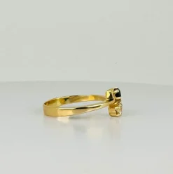 Bague toi & moi en or jaune 18 carats