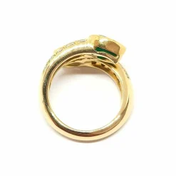 Bague Toi & Moi émeraude & diamants