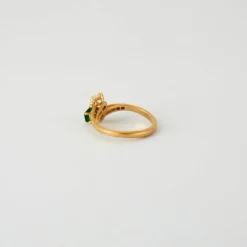 Bague TOI & MOI émeraude et diamants or jaune