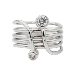 Bague Toi & Moi Or blanc Diamant