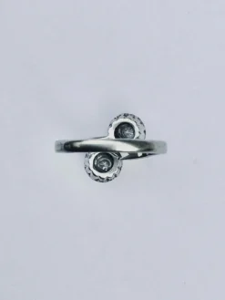 Bague toi & moi or blanc et diamants