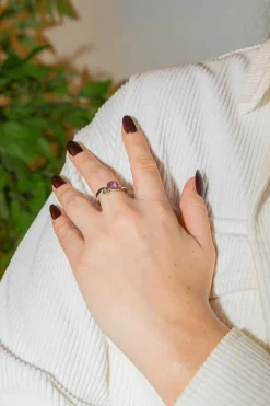 Bague Toi & Moi Or blanc Saphir