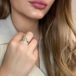Bague Toi & Moi or jaune diamants