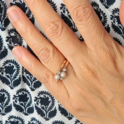 Bague Toi & Moi perles