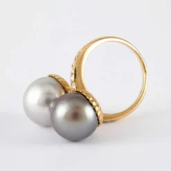 Bague Toi & Moi Perles