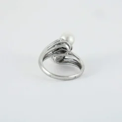 Bague Toi & Moi Perles et Diamants