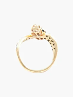 Bague Toi & Moi Saphir Diamant